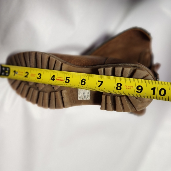 Roots Brown Leather Shearling Winter Women's Boots - Picture 14 of 14